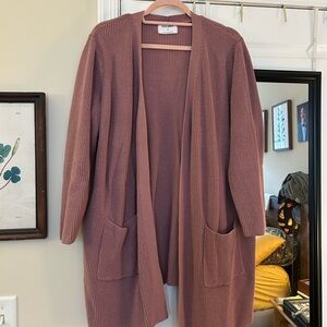 Open front heavy cardigan